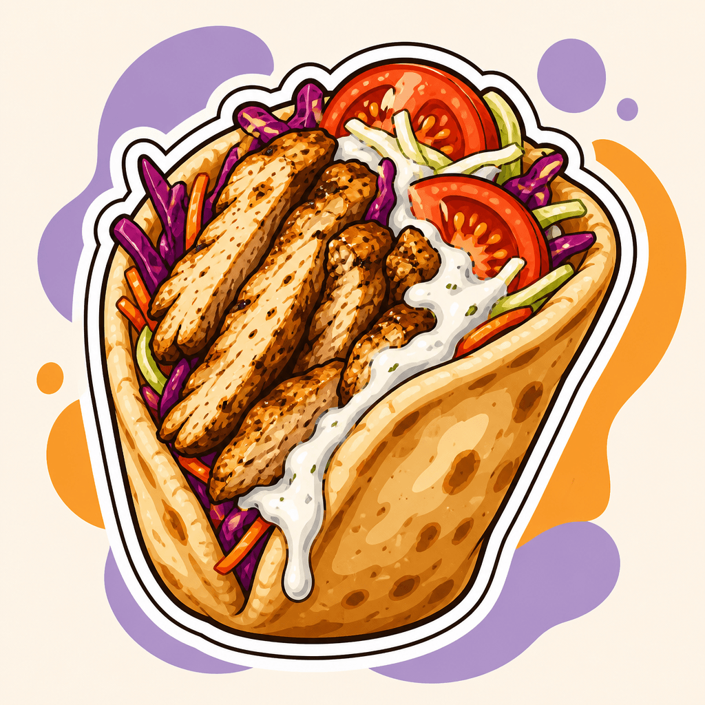 Illustration: Classic Chicken Gyro Pocket