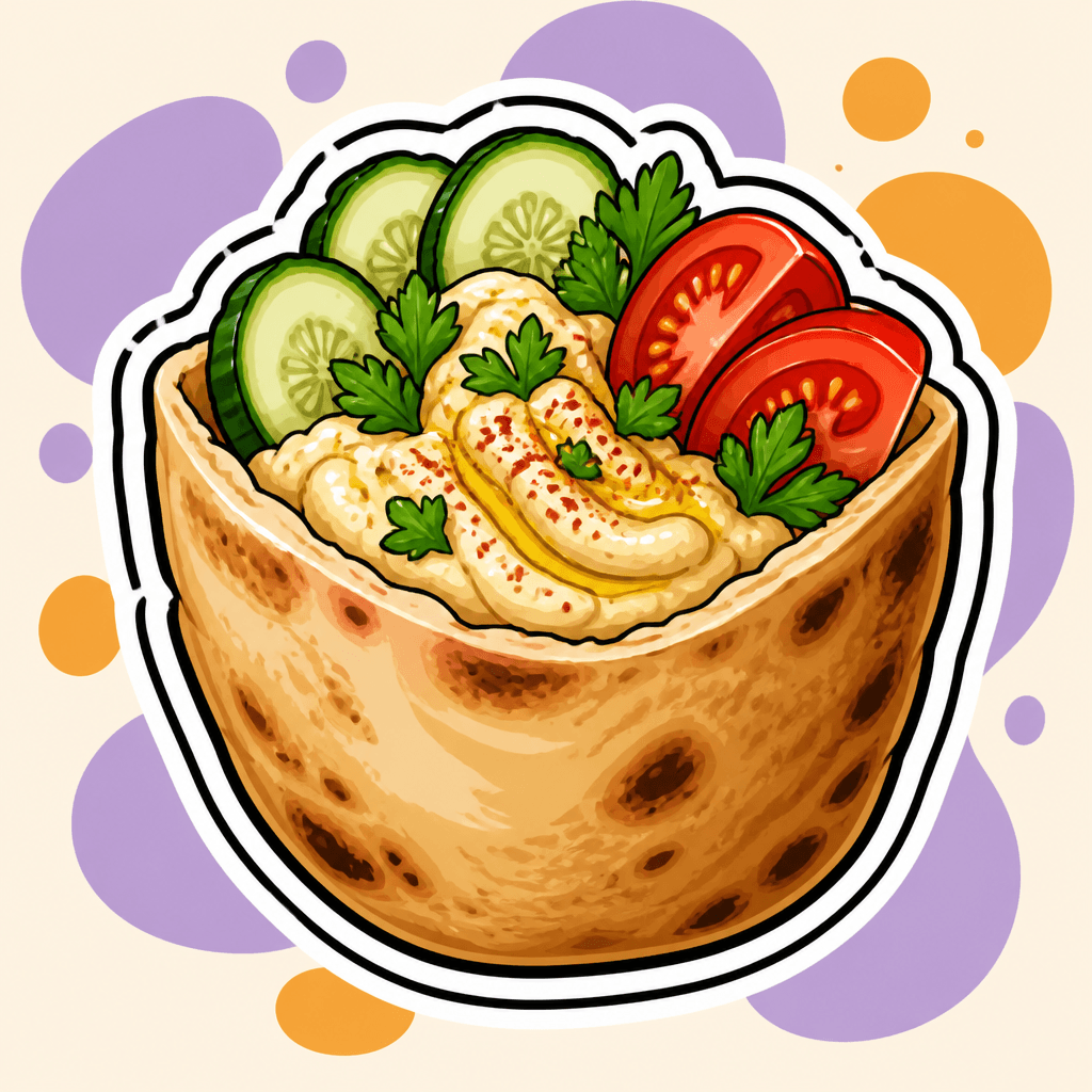 Illustration: Classic Hummus Pocket
