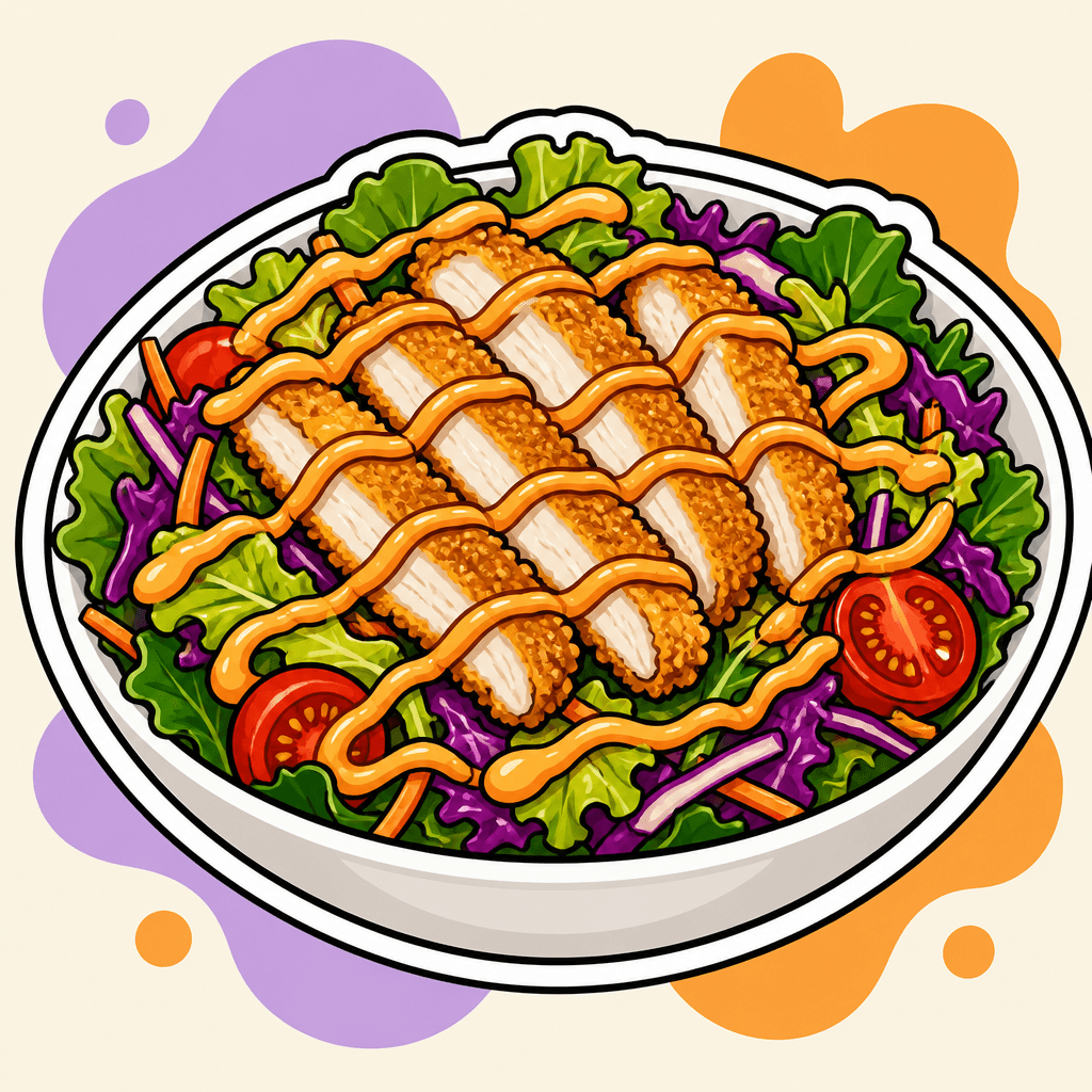 Illustration: Crispy Chicken Salad