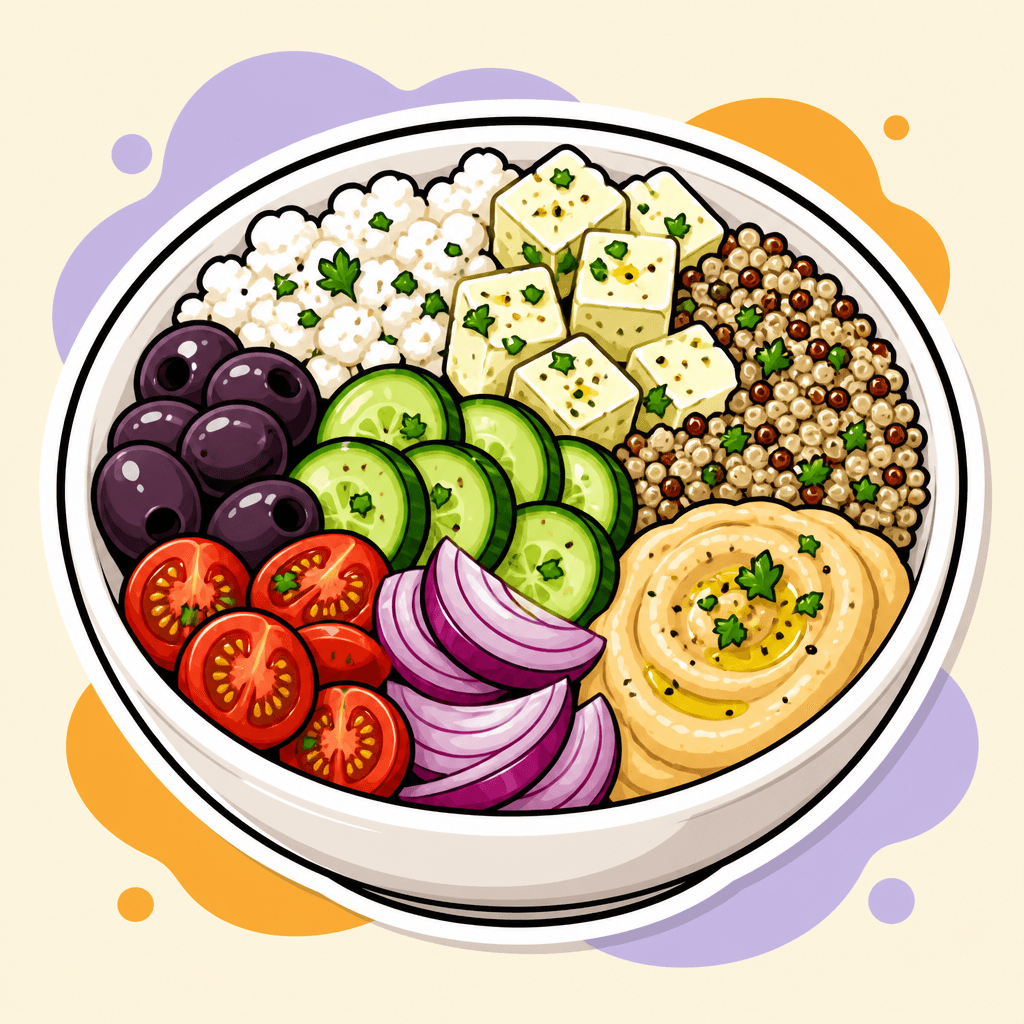 Illustration: Mediterranean Herbibowl