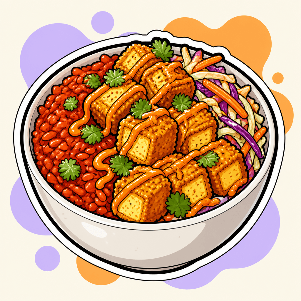 Illustration: Paneer / Tofu Pop Herbibowl